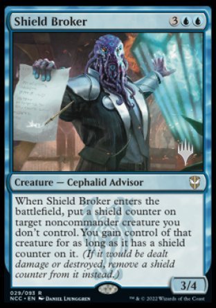 Shield Broker (Promo Pack) [Streets of New Capenna Commander Promos] | Game Master's Emporium (The New GME)
