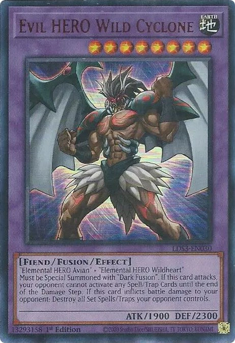 Evil HERO Wild Cyclone (Red) [LDS3-EN030] Ultra Rare | Game Master's Emporium (The New GME)