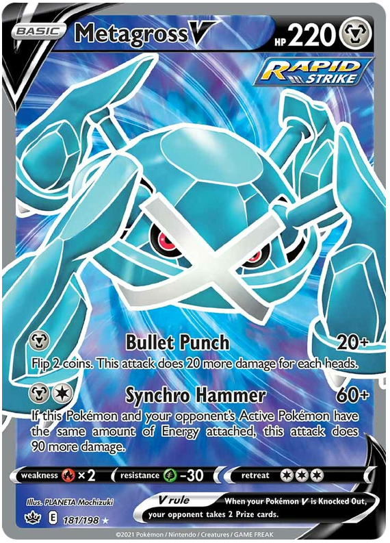 Metagross V (181/198) [Sword & Shield: Chilling Reign] | Game Master's Emporium (The New GME)