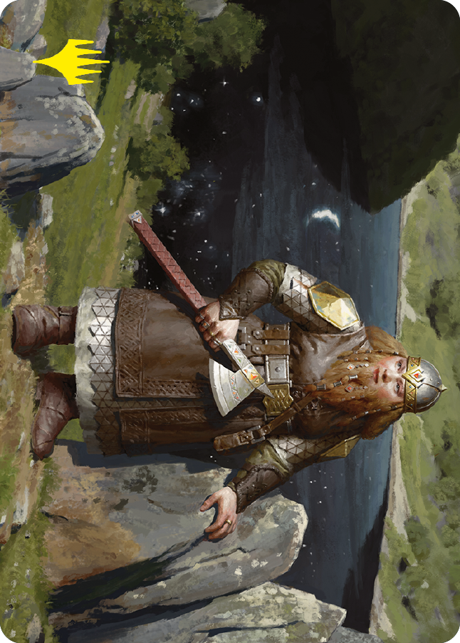 Mirrormere Guardian Art Card (Gold-Stamped Signature) [The Lord of the Rings: Tales of Middle-earth Art Series] | Game Master's Emporium (The New GME)