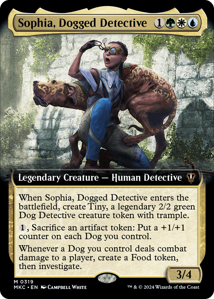 Sophia, Dogged Detective (Extended Art) [Murders at Karlov Manor Commander] | Game Master's Emporium (The New GME)