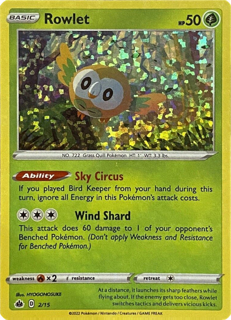 Rowlet (2/15) [McDonald's Promos: Match Battle] | Game Master's Emporium (The New GME)