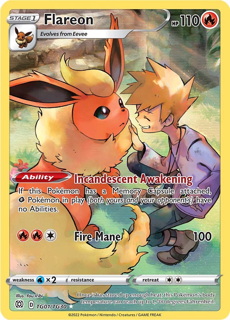 Flareon (TG01/TG30) [Sword & Shield: Brilliant Stars] | Game Master's Emporium (The New GME)