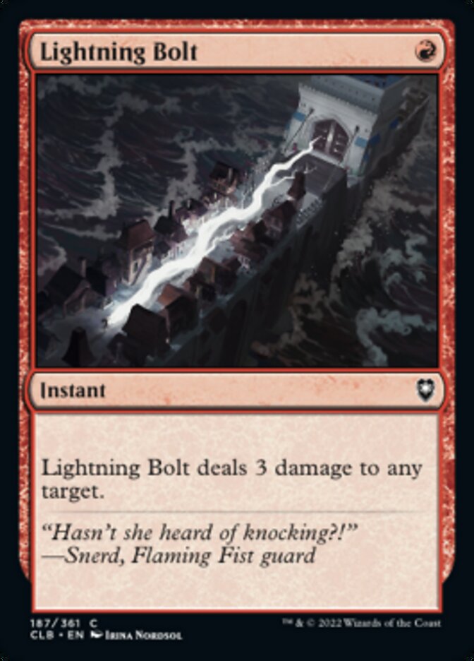 Lightning Bolt [Commander Legends: Battle for Baldur's Gate] | Game Master's Emporium (The New GME)