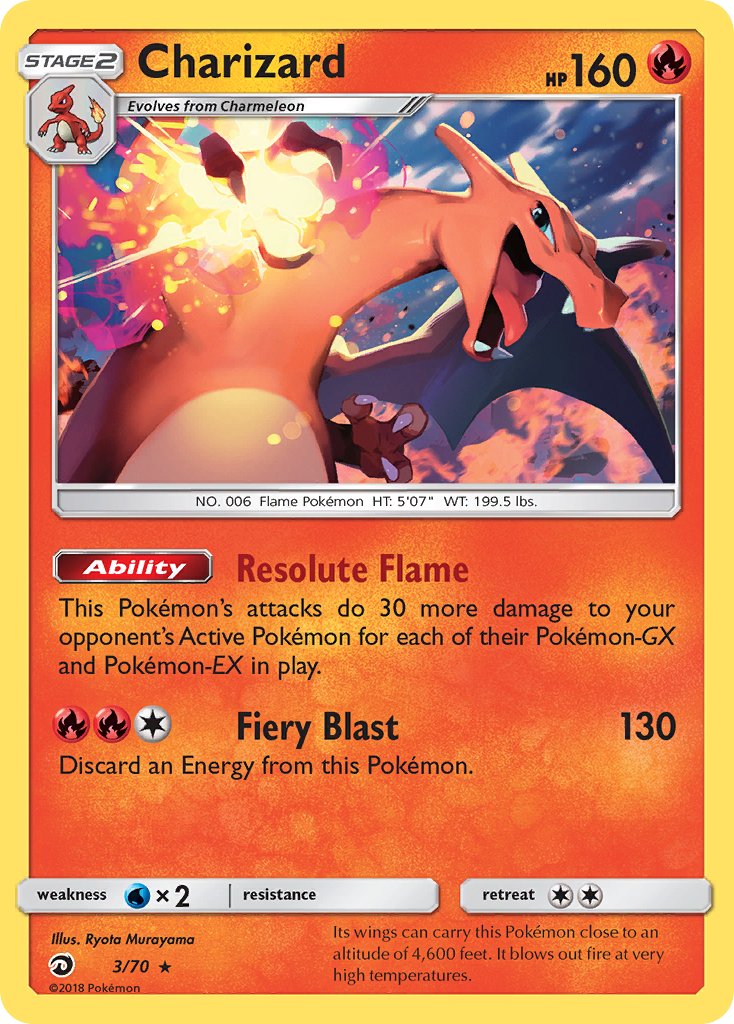 Charizard (3/70) (Let's Play, Eevee) (Theme Deck Exclusive) [Sun & Moon: Dragon Majesty] | Game Master's Emporium (The New GME)