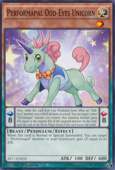 Performapal Odd-Eyes Unicorn [SP17-EN033] Common | Game Master's Emporium (The New GME)