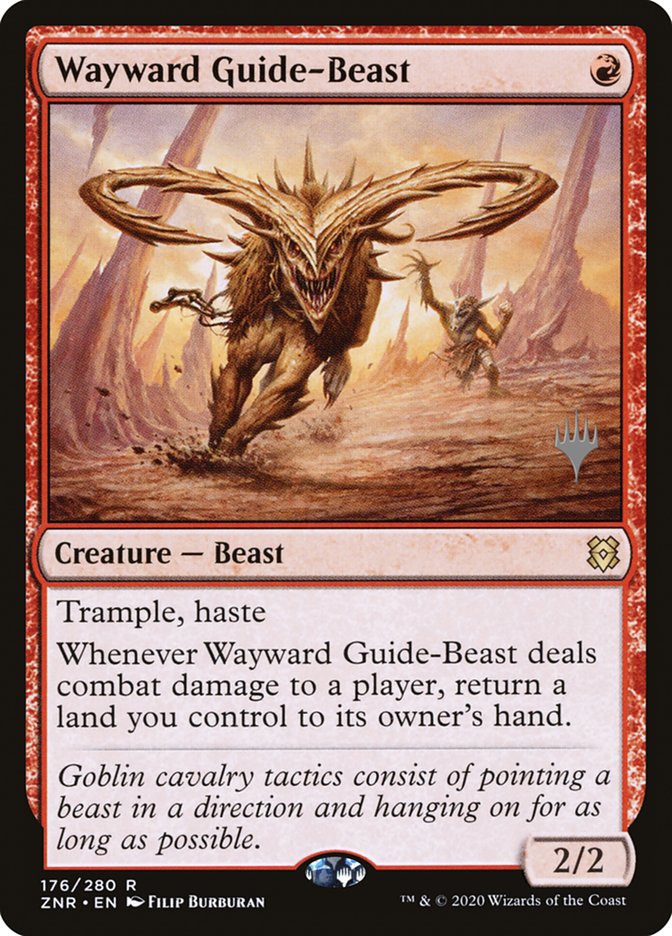 Wayward Guide-Beast (Promo Pack) [Zendikar Rising Promos] | Game Master's Emporium (The New GME)