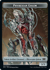 Saproling // Phyrexian Golem Double-Sided Token [Double Masters 2022 Tokens] | Game Master's Emporium (The New GME)