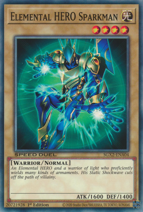 Elemental HERO Sparkman [SGX2-ENA04] Common | Game Master's Emporium (The New GME)