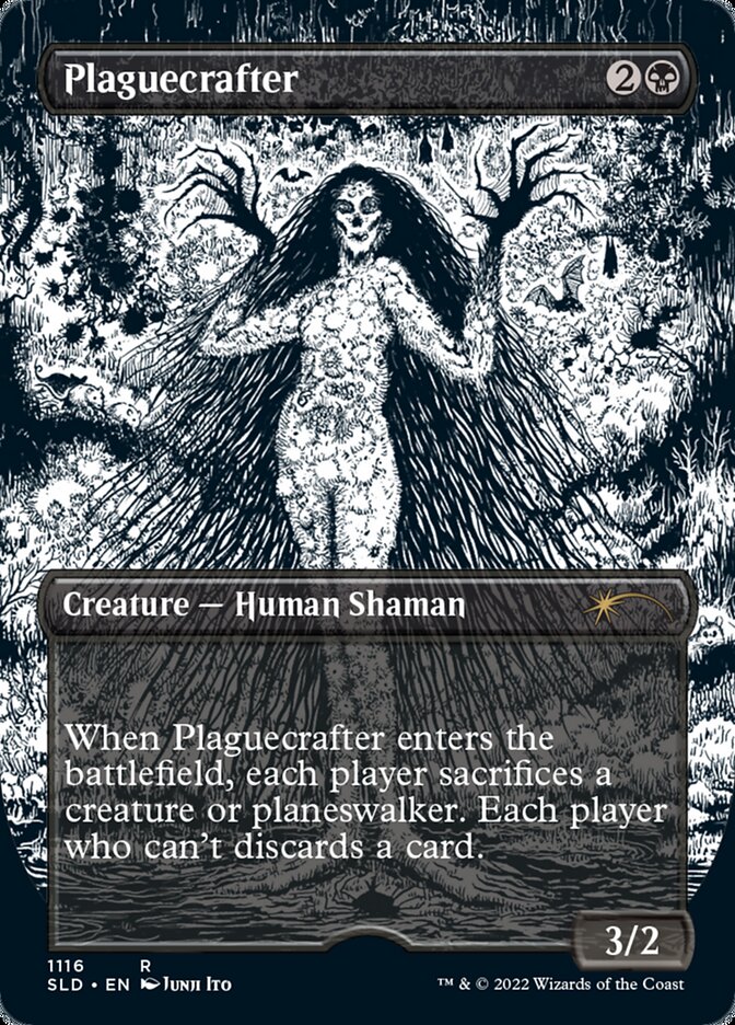 Plaguecrafter (Borderless Etched Foil) [Secret Lair Drop Series] | Game Master's Emporium (The New GME)