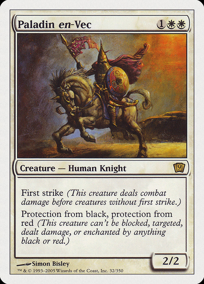 Paladin en-Vec (9th Edition) [Oversize Cards] | Game Master's Emporium (The New GME)