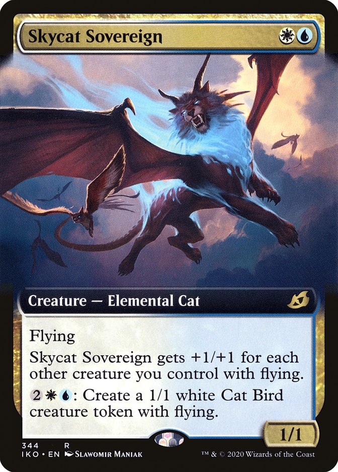Skycat Sovereign (Extended Art) [Ikoria: Lair of Behemoths] | Game Master's Emporium (The New GME)