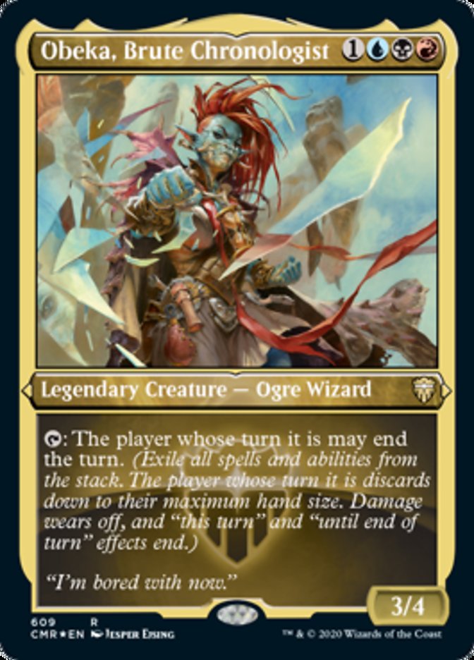 Obeka, Brute Chronologist (Etched) [Commander Legends] | Game Master's Emporium (The New GME)