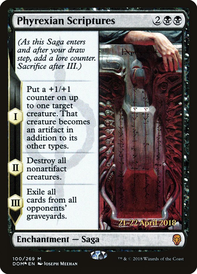 Phyrexian Scriptures [Dominaria Prerelease Promos] | Game Master's Emporium (The New GME)