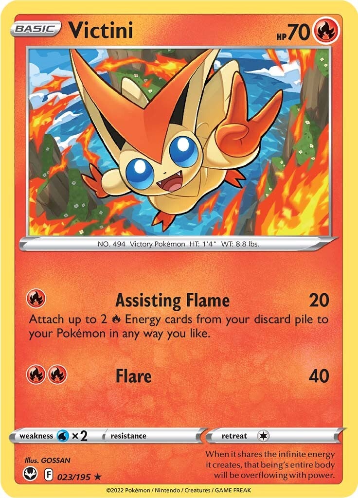 Victini (023/195) [Sword & Shield: Silver Tempest] | Game Master's Emporium (The New GME)