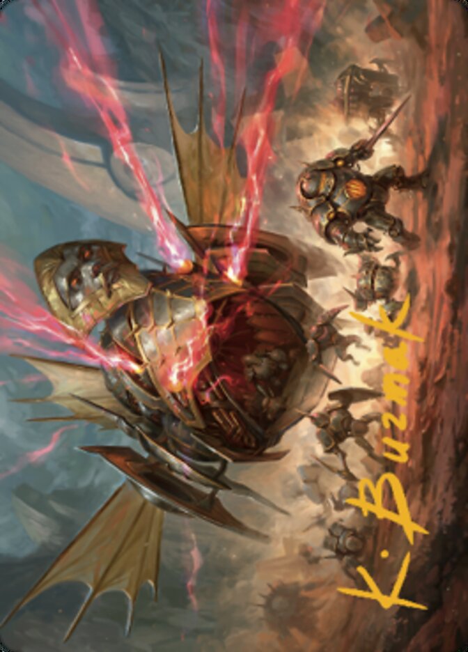 Liberator, Urza's Battlethopter Art Card (Gold-Stamped Signature) [The Brothers' War Art Series] | Game Master's Emporium (The New GME)