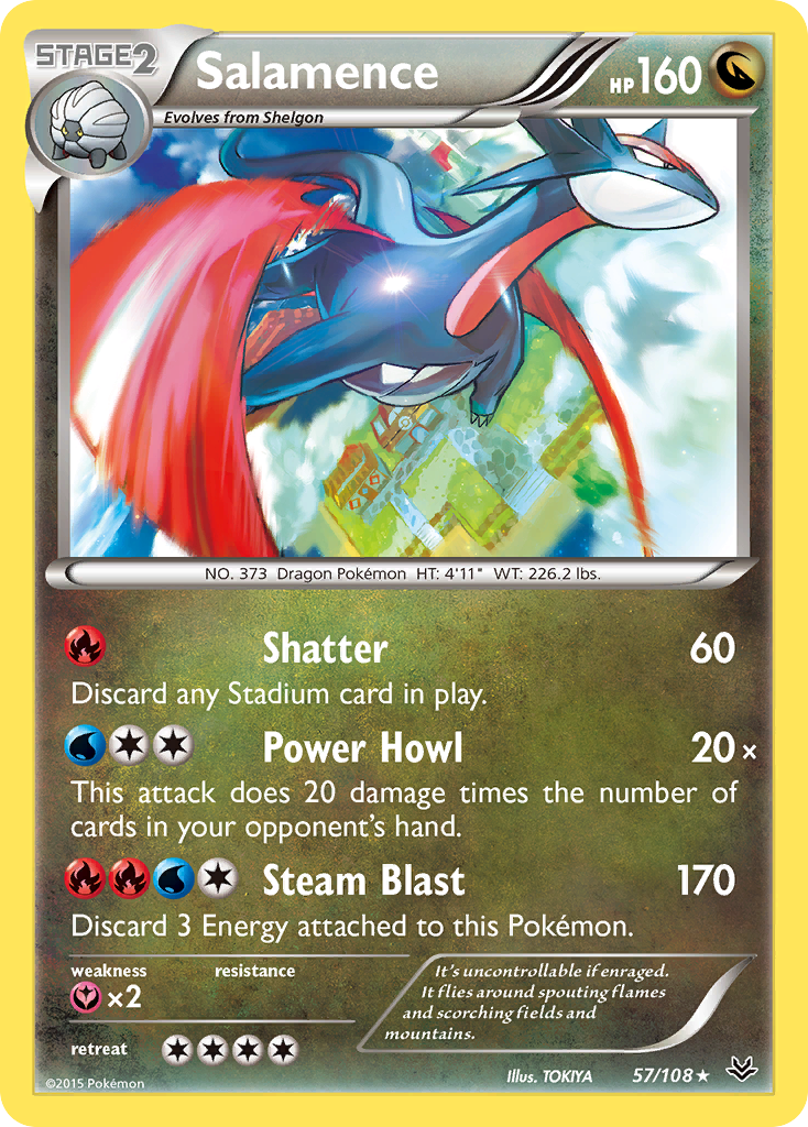 Salamence (57/108) [XY: Roaring Skies] | Game Master's Emporium (The New GME)