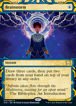 Brainstorm (Foil Etched) [Strixhaven: School of Mages Mystical Archive] | Game Master's Emporium (The New GME)