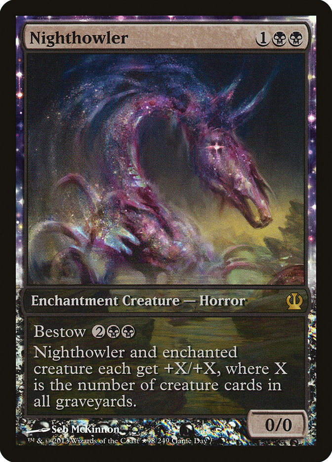 Nighthowler (Game Day) (Extended Art) [Theros Promos] | Game Master's Emporium (The New GME)