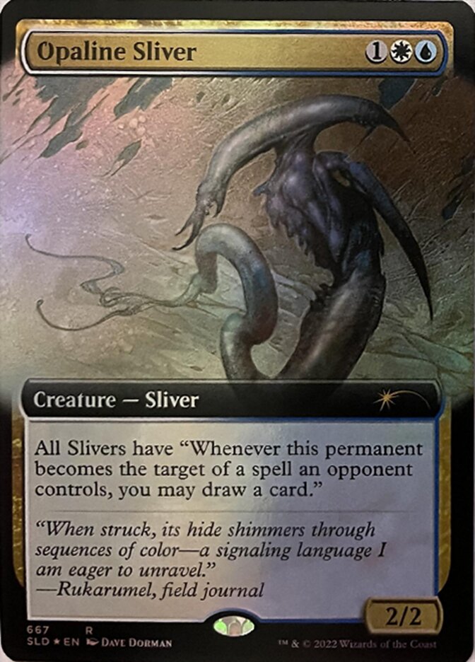 Opaline Sliver (Extended Art) [Secret Lair Drop Promos] | Game Master's Emporium (The New GME)