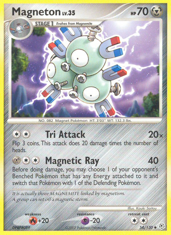 Magneton (54/130) [Diamond & Pearl: Base Set] | Game Master's Emporium (The New GME)