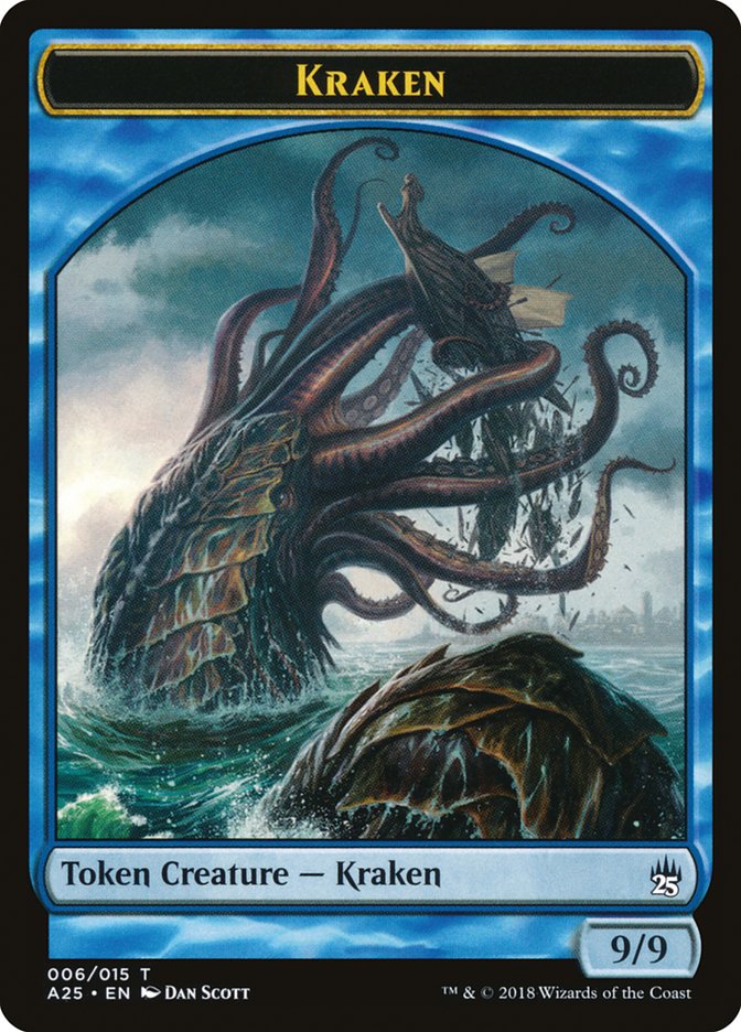 Fish // Kraken Double-Sided Token [Masters 25 Tokens] | Game Master's Emporium (The New GME)