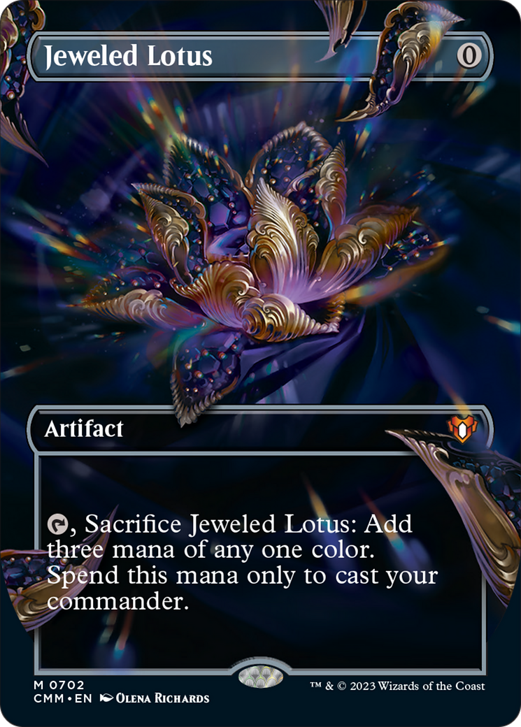 Jeweled Lotus (Borderless Frame Break) [Commander Masters] | Game Master's Emporium (The New GME)