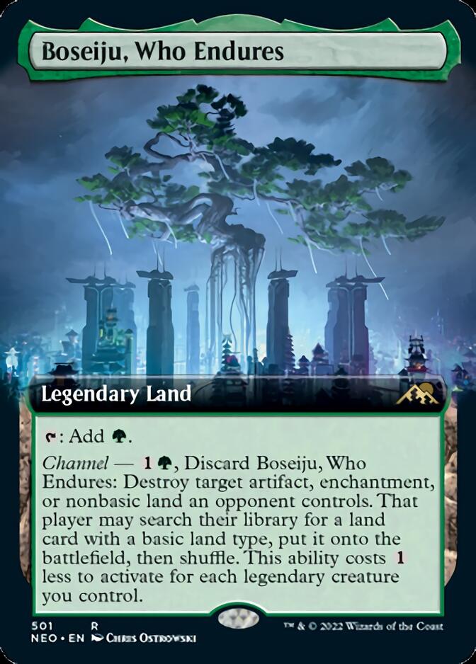 Boseiju, Who Endures (Extended Art) [Kamigawa: Neon Dynasty] | Game Master's Emporium (The New GME)