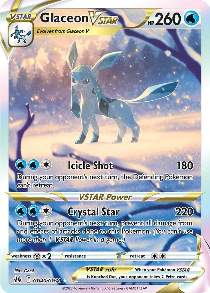Glaceon VSTAR (GG40/GG70) [Sword & Shield: Crown Zenith] | Game Master's Emporium (The New GME)