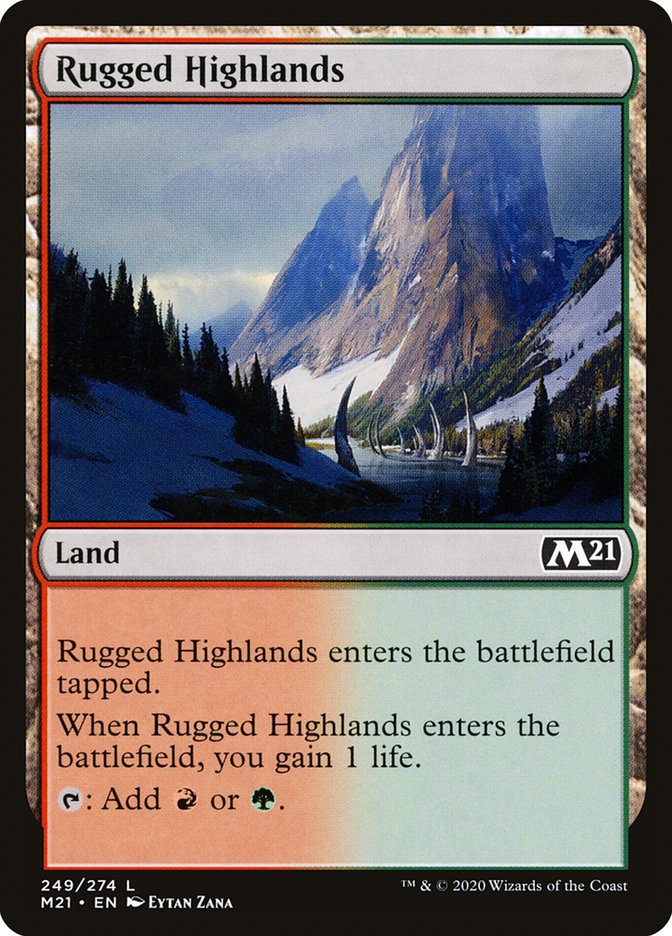 Rugged Highlands [Core Set 2021] | Game Master's Emporium (The New GME)