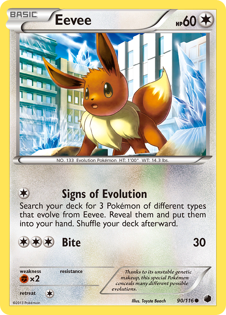 Eevee (90/116) [Black & White: Plasma Freeze] | Game Master's Emporium (The New GME)