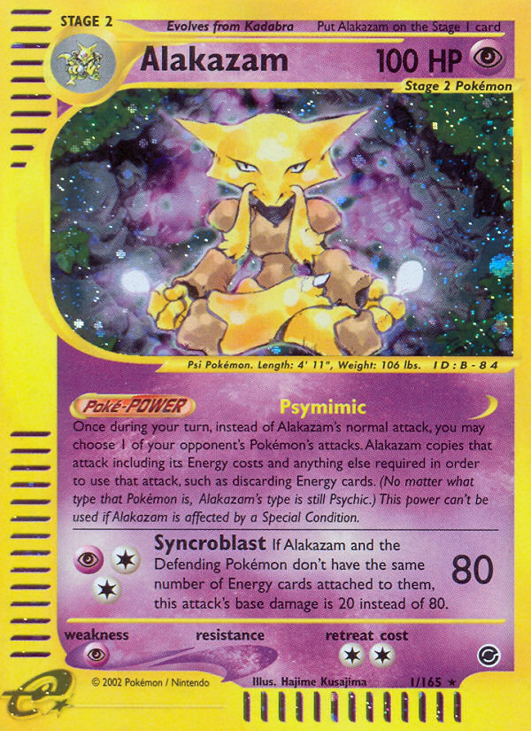 Alakazam (1/165) [Expedition: Base Set] | Game Master's Emporium (The New GME)