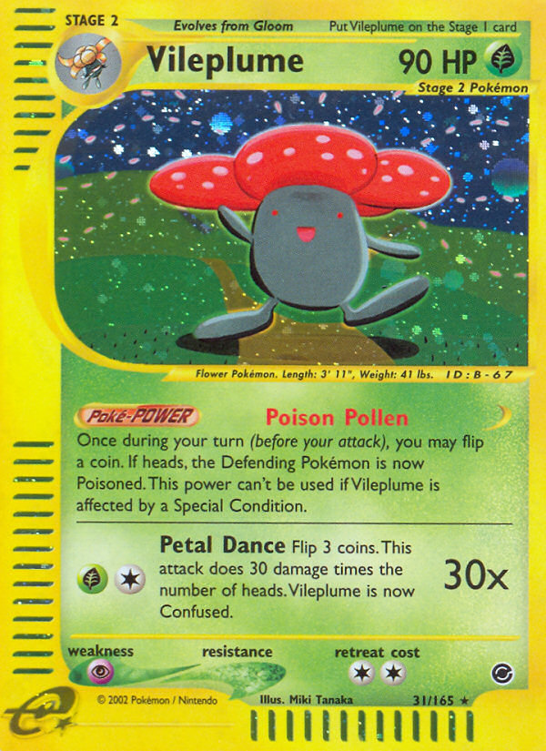 Vileplume (31/165) [Expedition: Base Set] | Game Master's Emporium (The New GME)