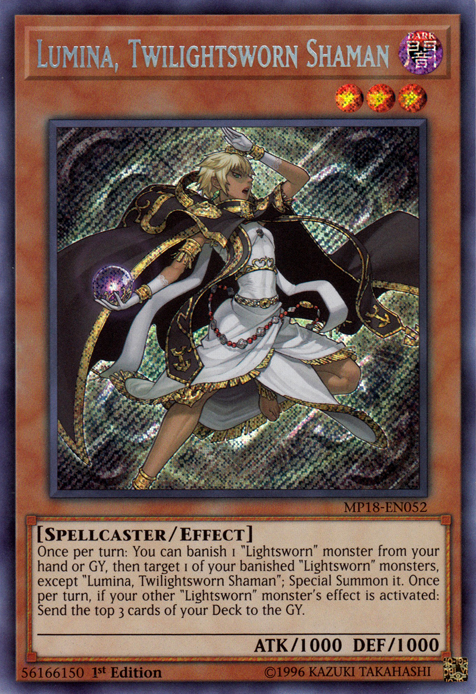 Lumina, Twilightsworn Shaman [MP18-EN052] Secret Rare | Game Master's Emporium (The New GME)