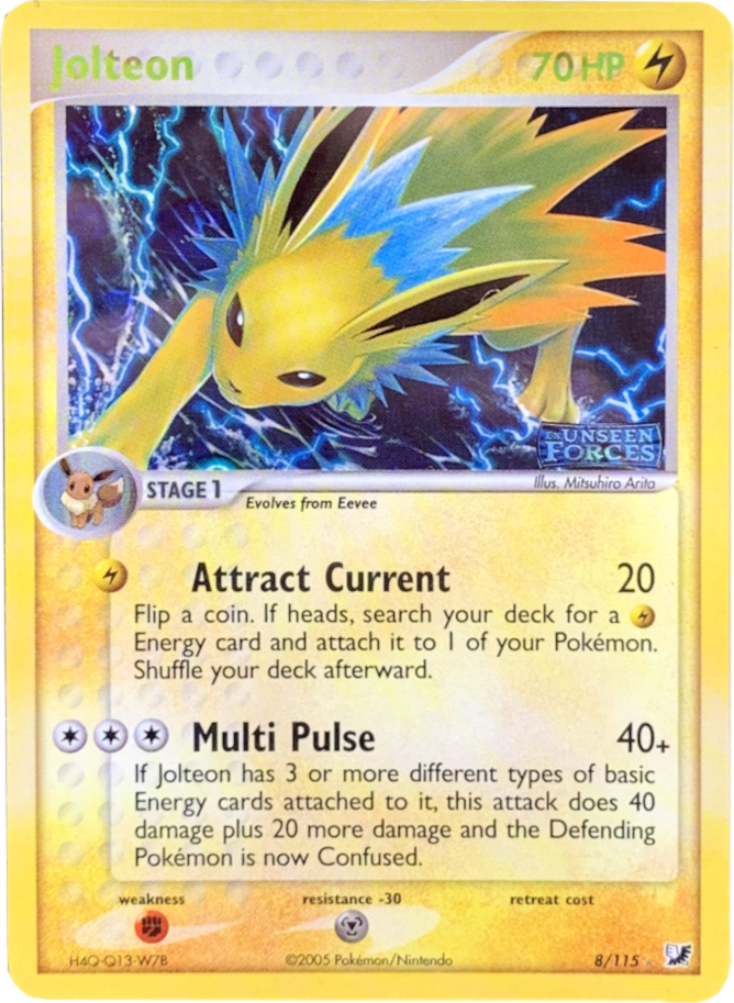 Jolteon (8/115) (Stamped) [EX: Unseen Forces] | Game Master's Emporium (The New GME)