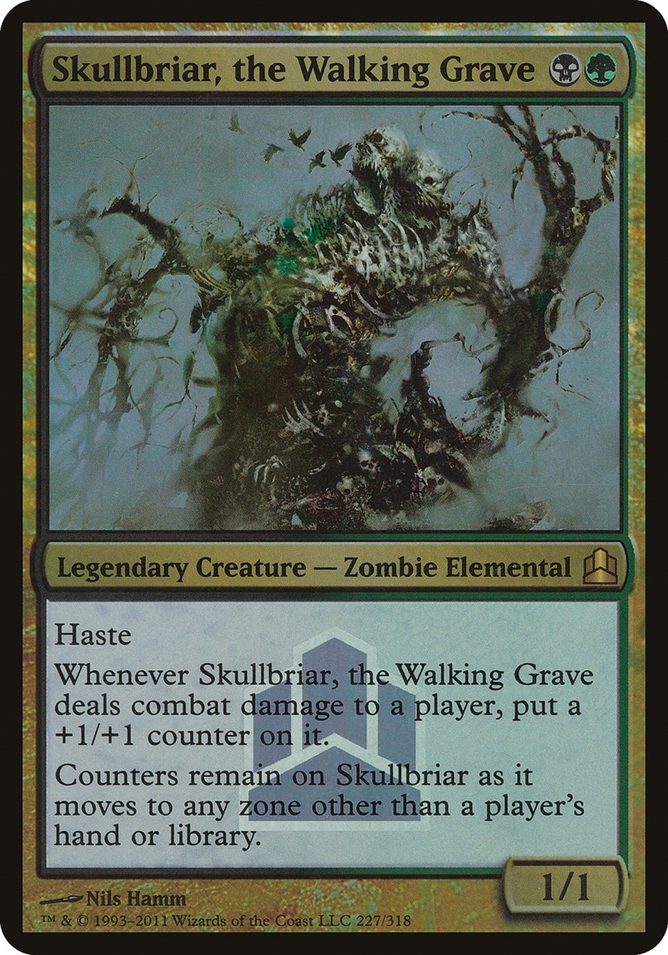 Skullbriar, the Walking Grave (Launch) (Oversized) [Commander 2011 Oversized] | Game Master's Emporium (The New GME)