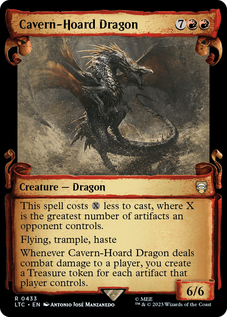 Cavern-Hoard Dragon [The Lord of the Rings: Tales of Middle-Earth Commander Showcase Scrolls] | Game Master's Emporium (The New GME)