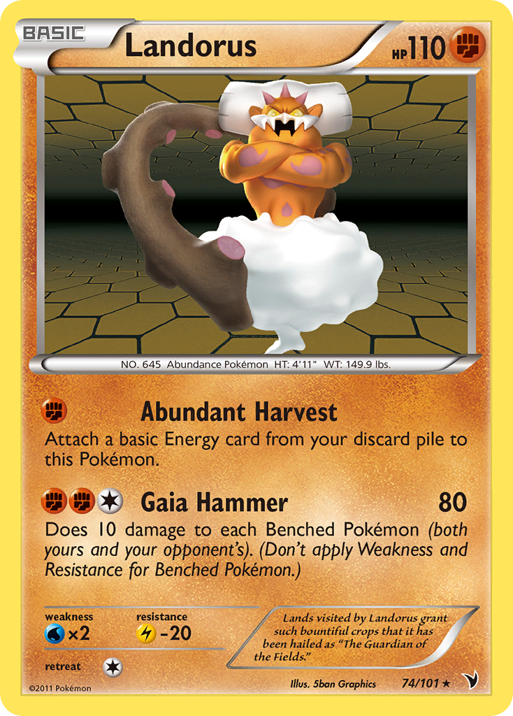 Landorus (74/101) [Black & White: Noble Victories] | Game Master's Emporium (The New GME)