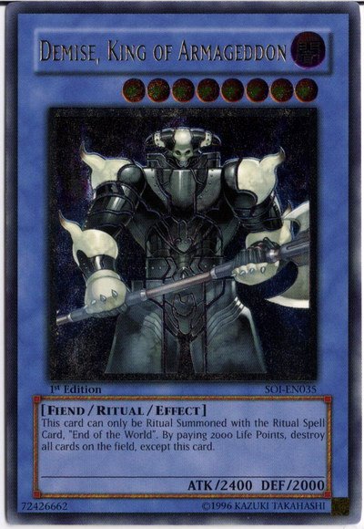 Demise, King of Armageddon (UTR) [SOI-EN035] Ultimate Rare | Game Master's Emporium (The New GME)