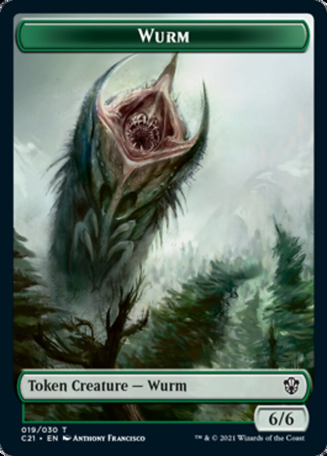 Wurm // Kraken Double-Sided Token [Commander 2021 Tokens] | Game Master's Emporium (The New GME)