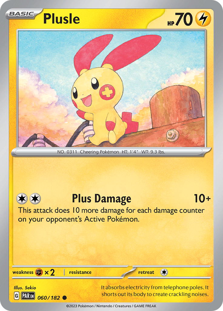 Plusle (060/182) [Scarlet & Violet: Paradox Rift] | Game Master's Emporium (The New GME)