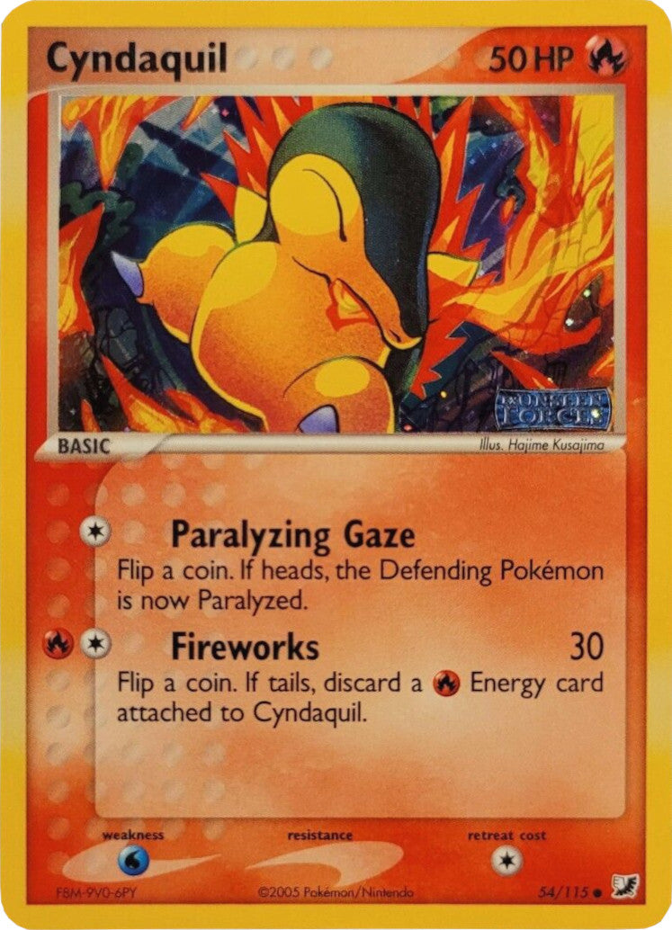 Cyndaquil (54/115) (Stamped) [EX: Unseen Forces] | Game Master's Emporium (The New GME)