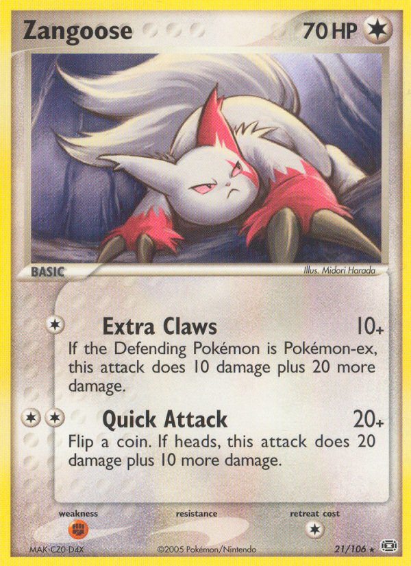 Zangoose (21/106) [EX: Emerald] | Game Master's Emporium (The New GME)