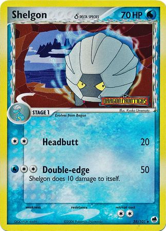 Shelgon (38/101) (Delta Species) (Stamped) [EX: Dragon Frontiers] | Game Master's Emporium (The New GME)
