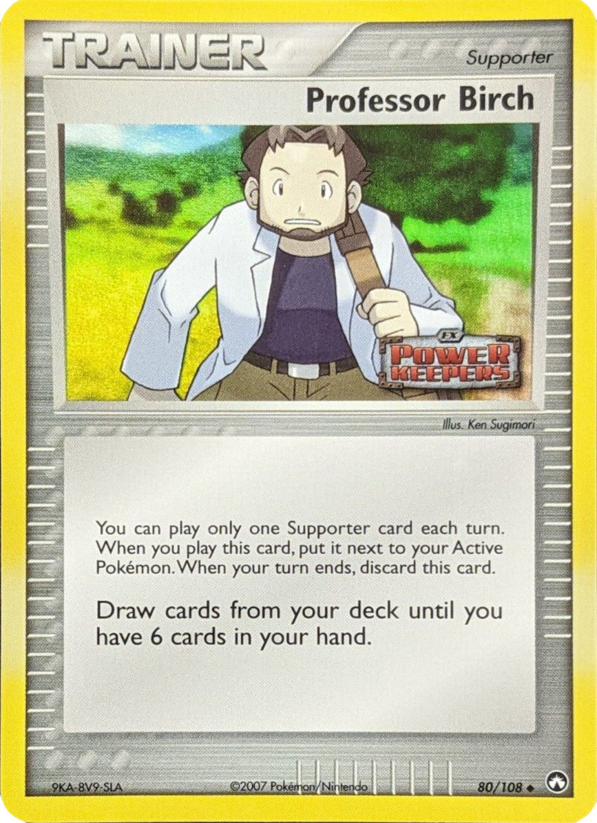 Professor Birch (80/108) (Stamped) [EX: Power Keepers] | Game Master's Emporium (The New GME)