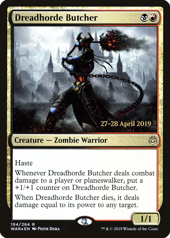 Dreadhorde Butcher [War of the Spark Prerelease Promos] | Game Master's Emporium (The New GME)