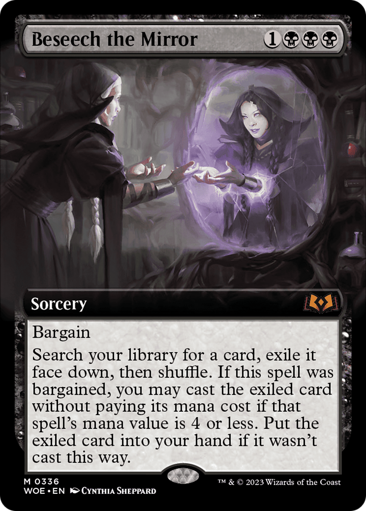 Beseech the Mirror (Extended Art) [Wilds of Eldraine] | Game Master's Emporium (The New GME)