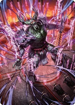 Hidetsugu, Devouring Chaos Art Card [Kamigawa: Neon Dynasty Art Series] | Game Master's Emporium (The New GME)