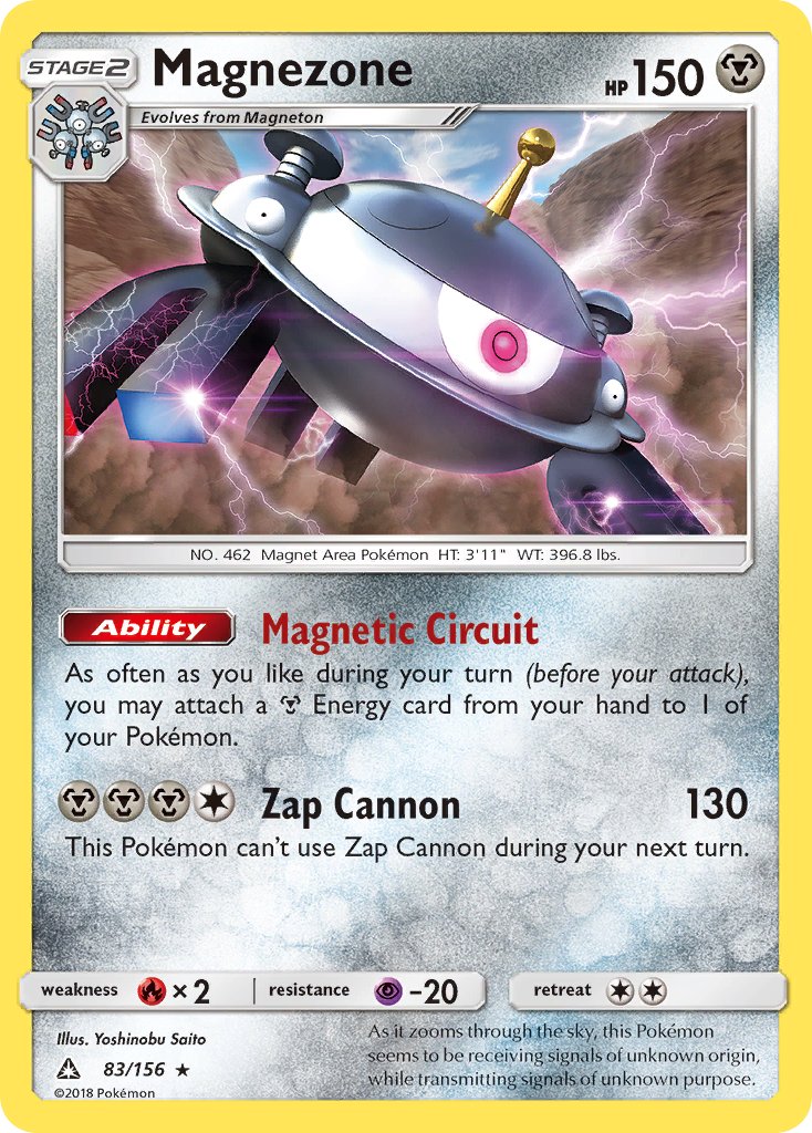 Magnezone (83/156) (Prerelease Kit Exclusive) (Theme Deck Exclusive) [Sun & Moon: Ultra Prism] | Game Master's Emporium (The New GME)