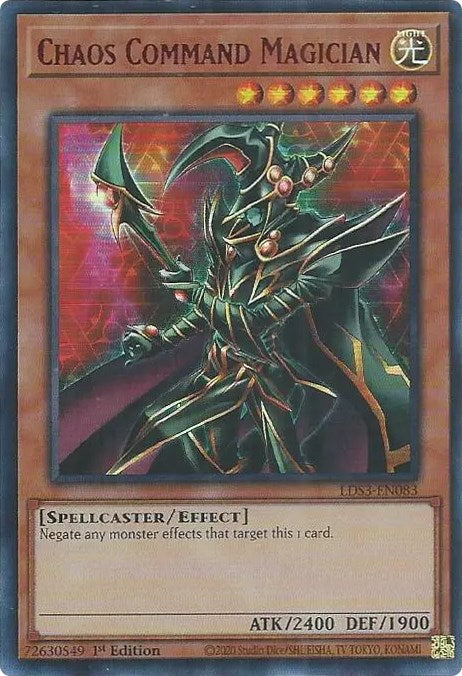 Chaos Command Magician (Red) [LDS3-EN083] Ultra Rare | Game Master's Emporium (The New GME)